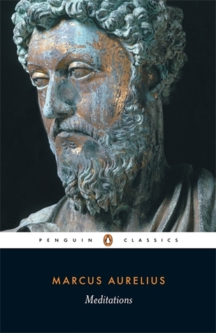 A book cover with the statue of a bearded man.